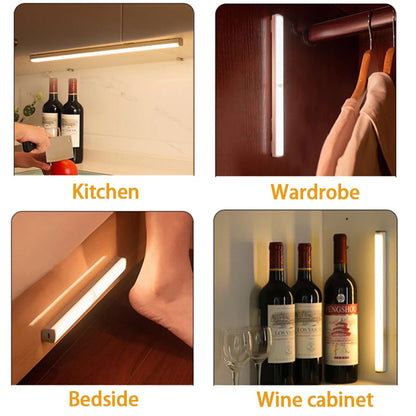 USB-C Rechargeable Wireless LED Motion Sensor Light — Hands-Free Lighting for Any Space