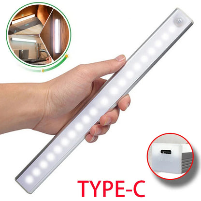 USB-C Rechargeable Wireless LED Motion Sensor Light — Hands-Free Lighting for Any Space